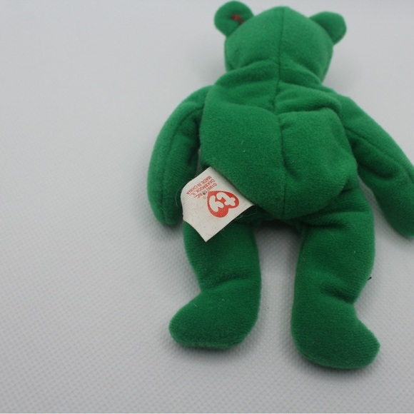 Vintage Small Green Shamrock Beanie Baby w/o Original Tag - Picture 3 of 3